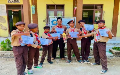 Kegiatan Pramuka: MTs Al Falah Sumber Sukses Raih Juara Terbaik Lomba Sandi di Jambore Kecamatan Sumber 2026